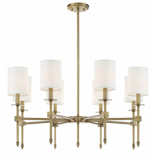 8 - Light Shaded Classic/Traditional Chandelier