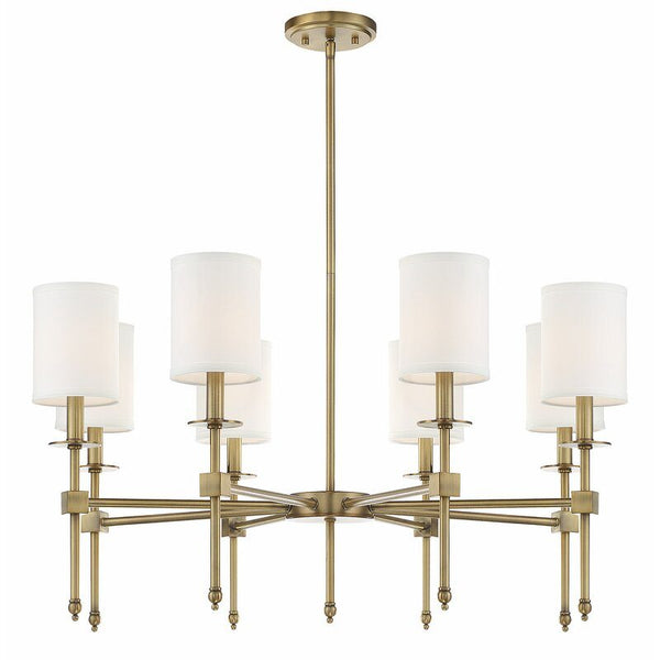 8 - Light Shaded Classic/Traditional Chandelier