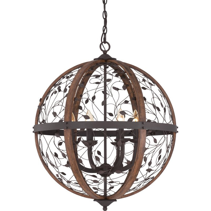Candle Style Globe Chandelier